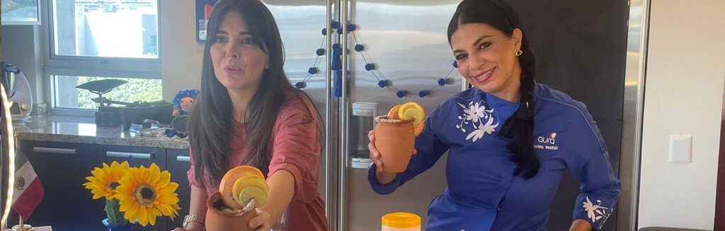 La Chef Graciela Montaño Y Martha Aline (Sana y Hermosa) hicieron bebidas refrescantes con sal.
