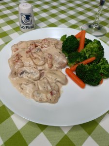 Lomo de Cerdo a la Crema: Servir