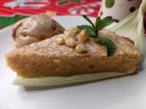 Panqué de Elote: servir