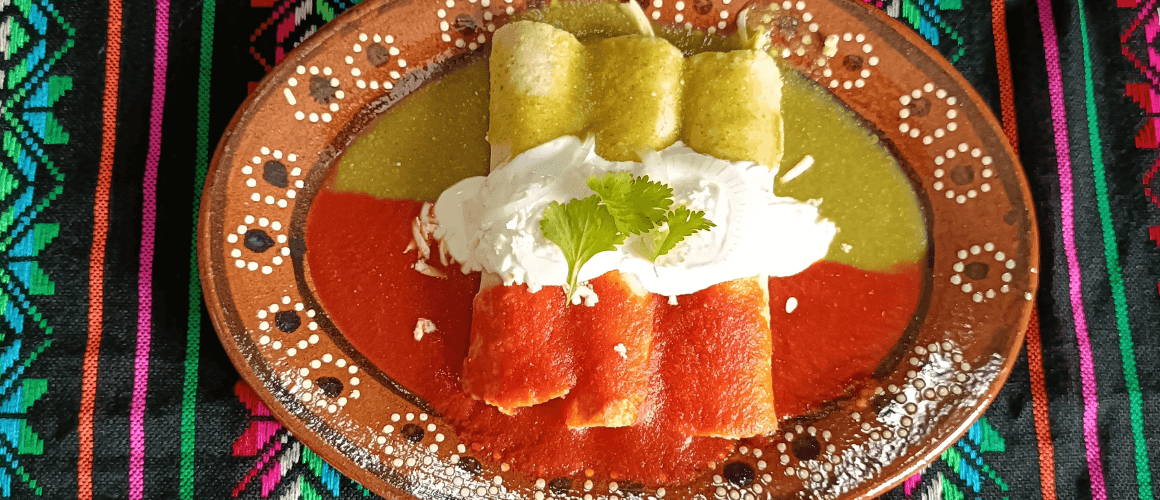 Descubre el secreto del sabor mexicano auténtico con esta Enchiladas Bandera
