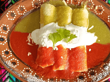 Descubre el secreto del sabor mexicano auténtico con esta Enchiladas Bandera