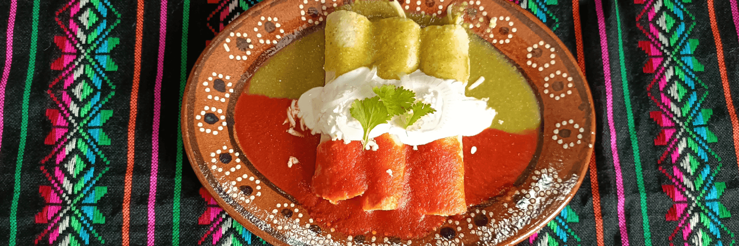 Descubre el secreto del sabor mexicano auténtico con esta Enchiladas Bandera